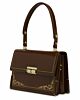 Kelly Bag with Gold Corners Natural brown