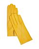 Ladies Silk Lined Gloves Yellow
