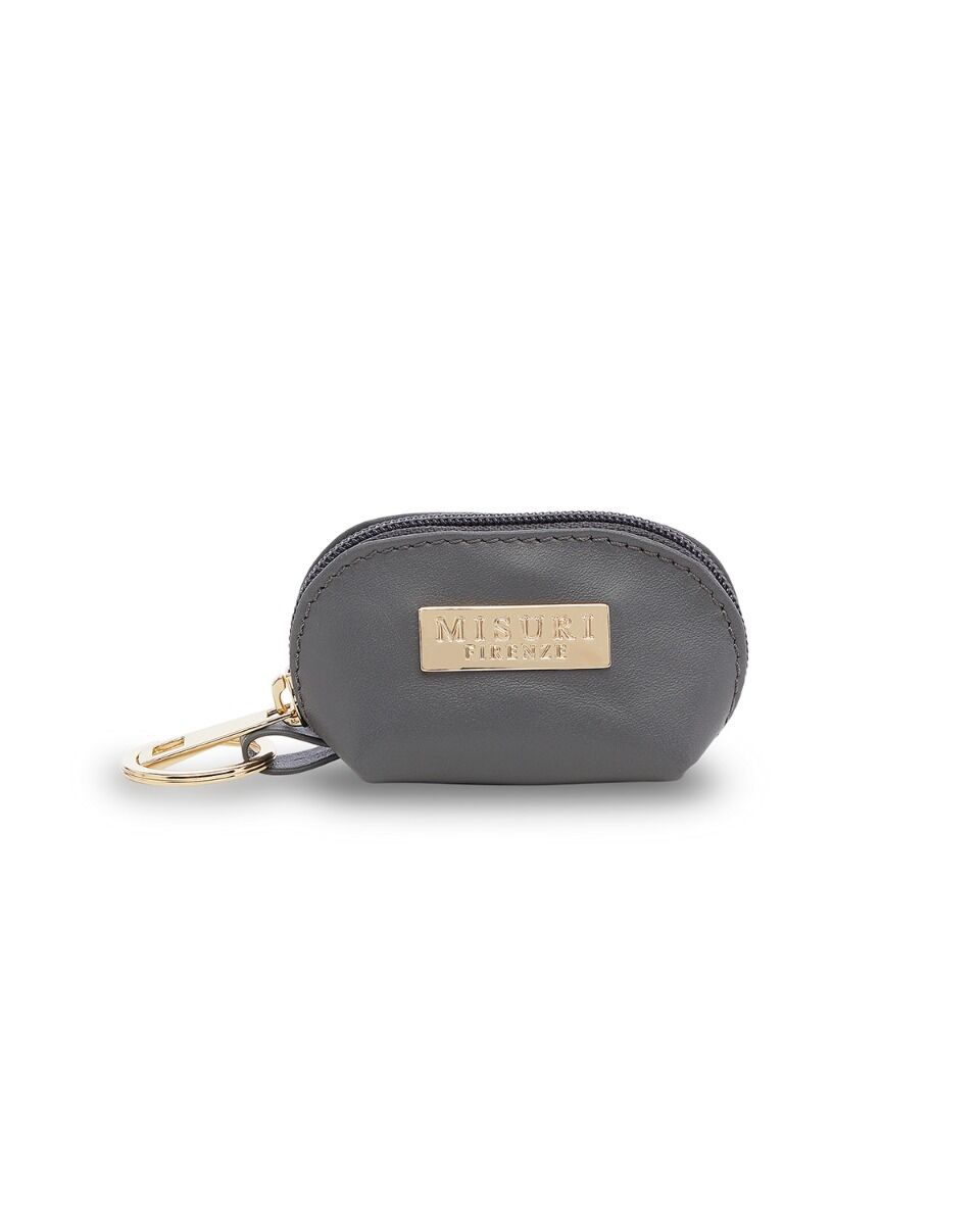 Mossruta Premium Genuine Full Grain Leather Mini Coin Purse Keychain Pouch  Card Holder for Men Women (Black Quilted- AG)