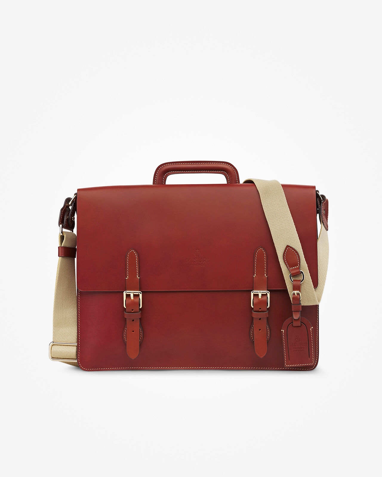 Forte Vacchetta Leather Briefcase – Italian Craftsmanship | Misuri